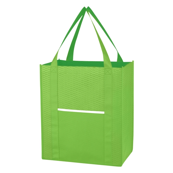 Non-Woven Wave Shopper Tote Bag - Image 7