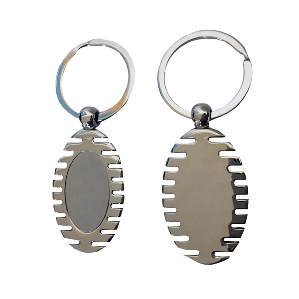 Oval Metal Keychain - Image 1
