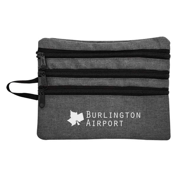 Heathered Tech Accessory Travel Bag - Image 2