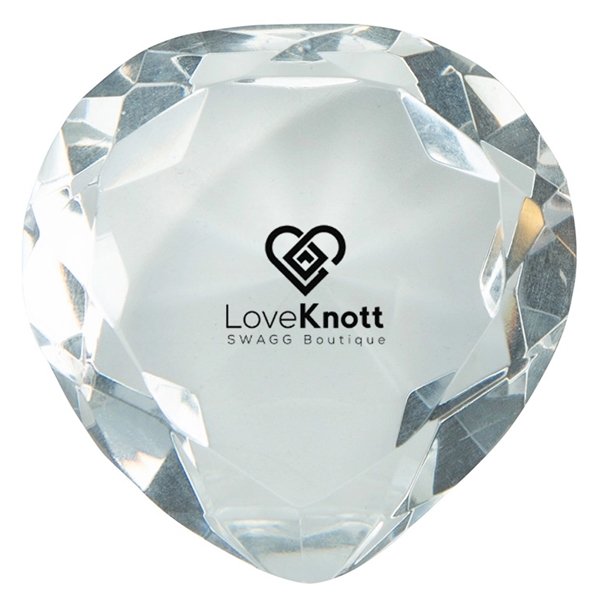 Crystal Heart Paperweight - Image 1
