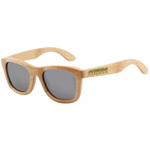 Bamboo Dark Lenses Promotional Sunglasses