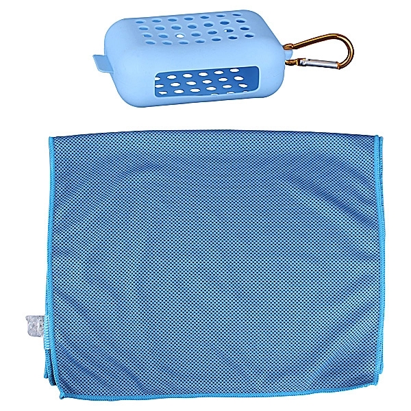 Cooling Towel In Portable Silicone Bag - Image 2