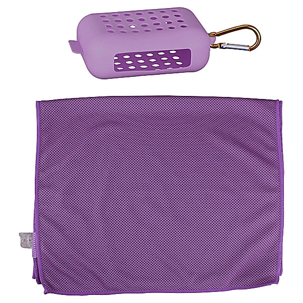 Cooling Towel In Portable Silicone Bag - Image 4