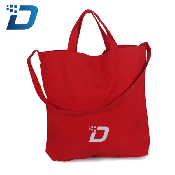 Red Canvas Tote Bag - Image 1