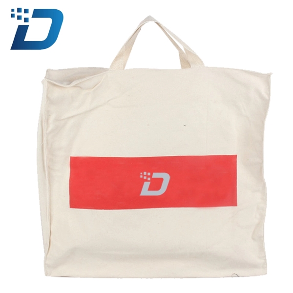 Canvas Tote Bag With Zipper - Image 1