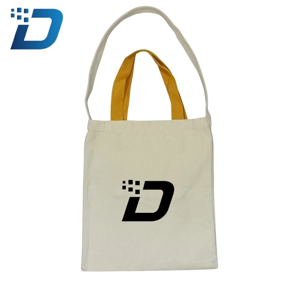 Cotton Tote Bag With Concealed Button Inside - Image 1