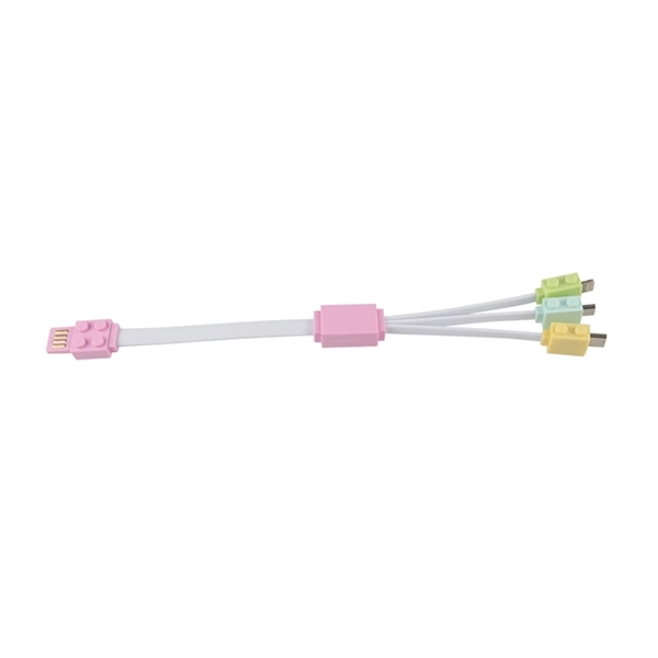 Lego Shaped 4 In 1 Charging Cable Works With Most Cell Phone - Image 8