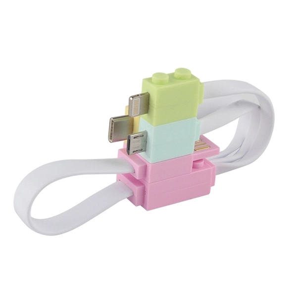 Lego Shaped 4 In 1 Charging Cable Works With Most Cell Phone - Image 11