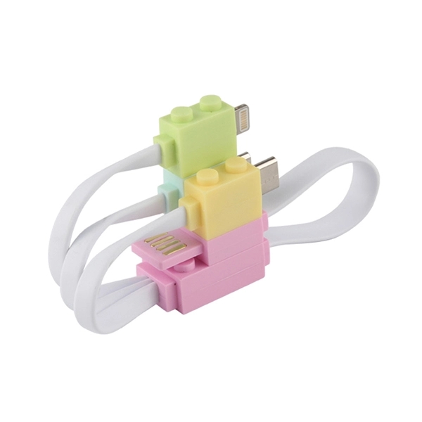 Lego Shaped 4 In 1 Charging Cable Works With Most Cell Phone - Image 13