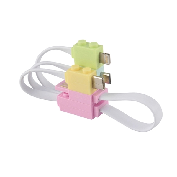 Lego Shaped 4 In 1 Charging Cable Works With Most Cell Phone - Image 14