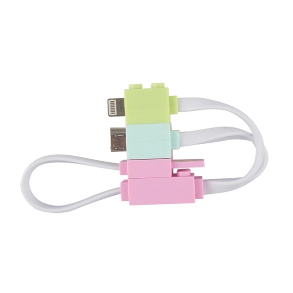 Lego Shaped 4 In 1 Charging Cable Works With Most Cell Phone - Image 16