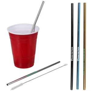 Metal Colored Straw