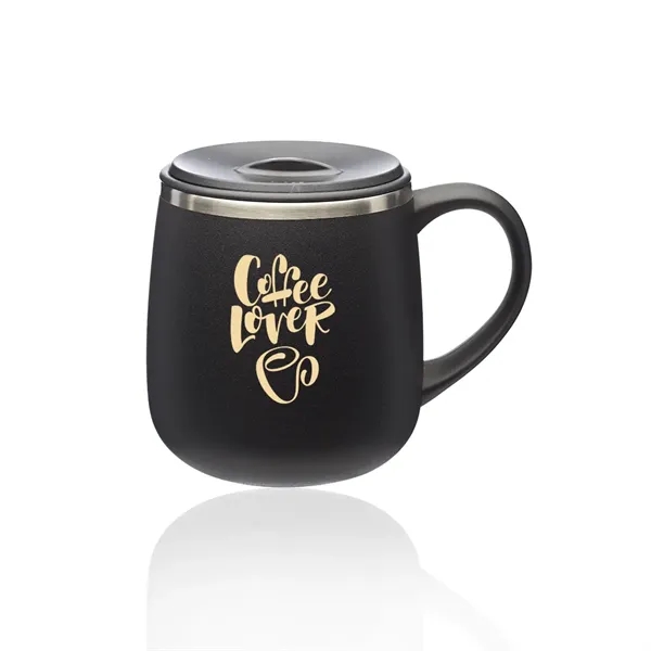 11 oz. Stainless Steel Coffee Mug with Lid - Image 3