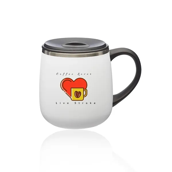 11 oz. Stainless Steel Coffee Mug with Lid - Image 7