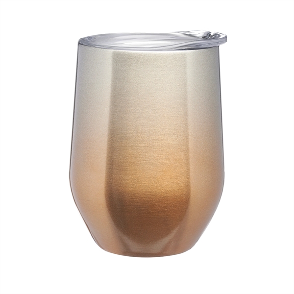 11 oz. Ombre Stemless Wine Glass with Lid - Image 7