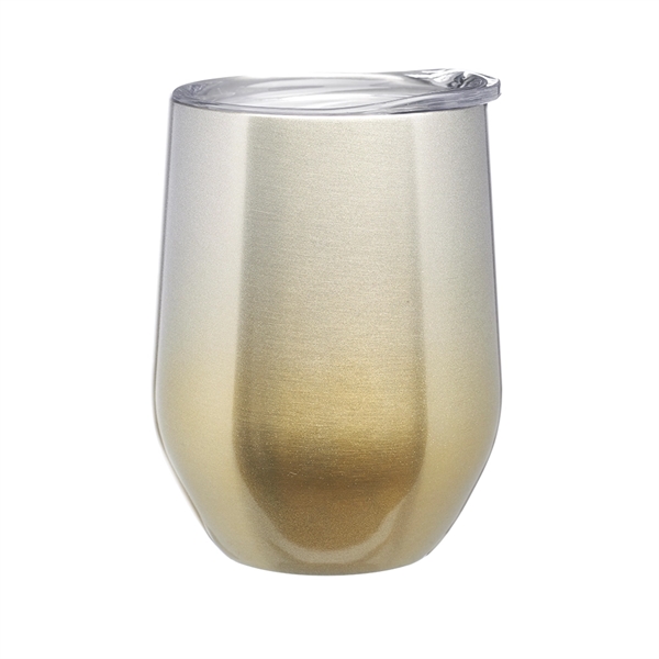 11 oz. Ombre Stemless Wine Glass with Lid - Image 11