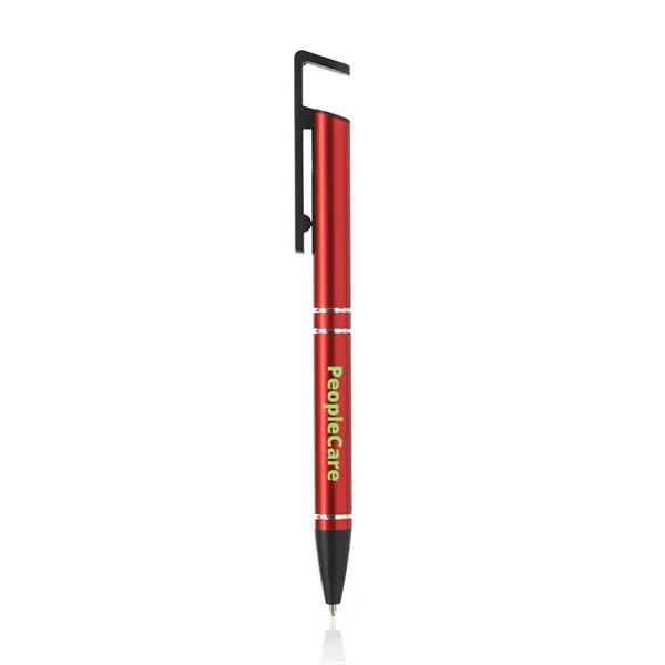 Grand Push Action 2-in-1 Metal Cell Stand Pen - Image 11