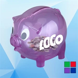 Medium Size Transparent Piggy Bank