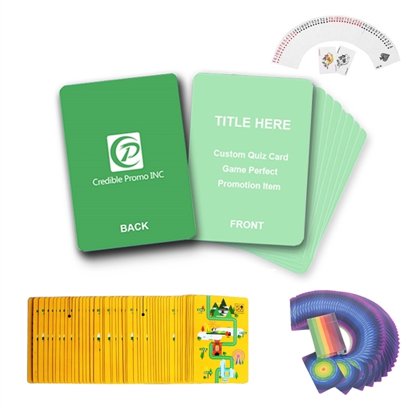 Custom Flashcards Playing Cards Quiz Cards - Image 1