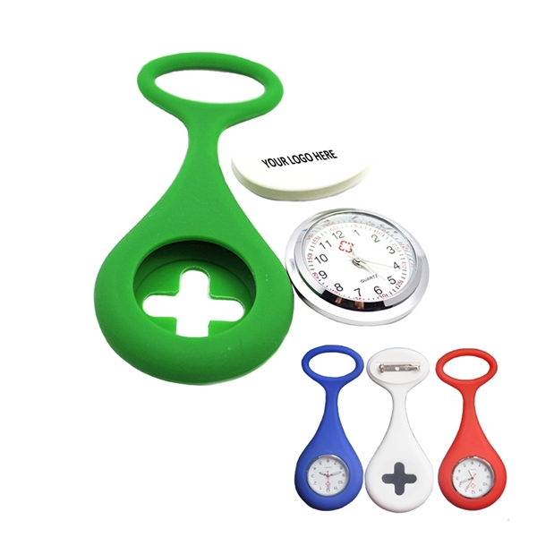 Silicone Nurse Pin Watch Pocket Watch - Image 3
