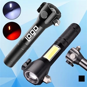 Rechargeable COB Flashlight w/ Cutter