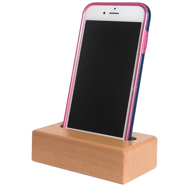 Wooden Block Phone Holder - Image 1