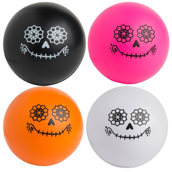 Day of the Dead Ball Squeezies® Stress Reliever - Image 1