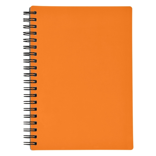 5" X 7" Rubbery Spiral Notebook - Image 3