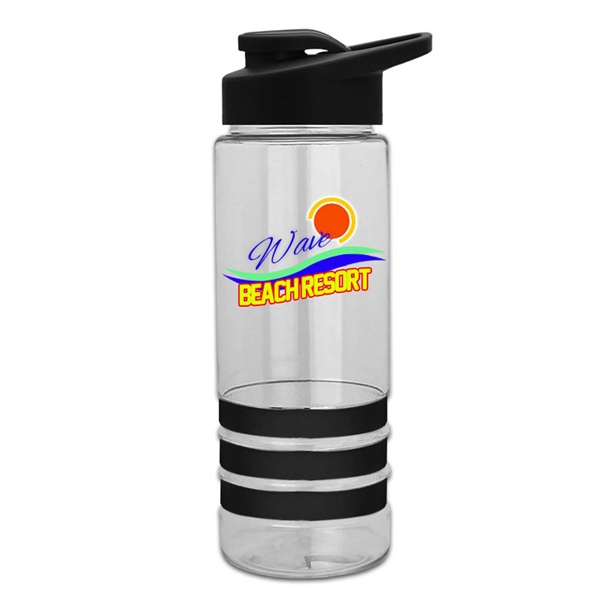 Digital 24 oz Stripe Tritan Bottle with Snap lid - Image 2