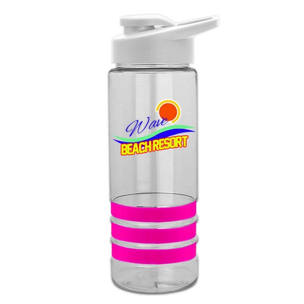 Digital 24 oz Stripe Tritan Bottle with Snap lid - Image 4