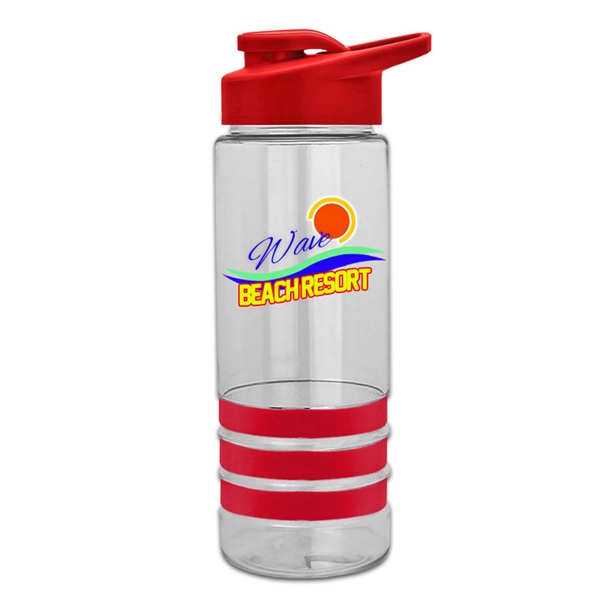 Digital 24 oz Stripe Tritan Bottle with Snap lid - Image 5