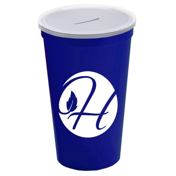 22 Oz. Stadium Cup With Coin Slot Lid - Image 5