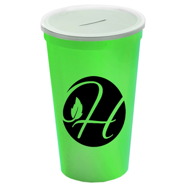 22 Oz. Stadium Cup With Coin Slot Lid - Image 6