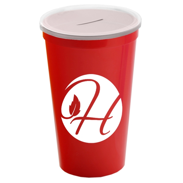 22 Oz. Stadium Cup With Coin Slot Lid - Image 8