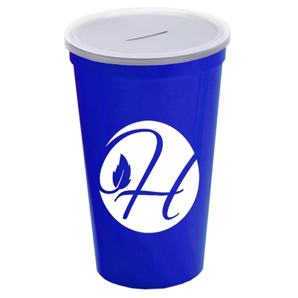 22 Oz. Stadium Cup With Coin Slot Lid - Image 9