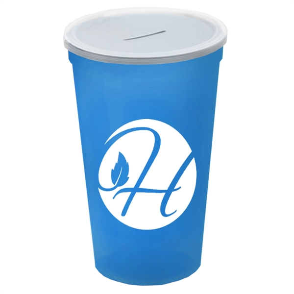 22 Oz. Stadium Cup With Coin Slot Lid - Image 10