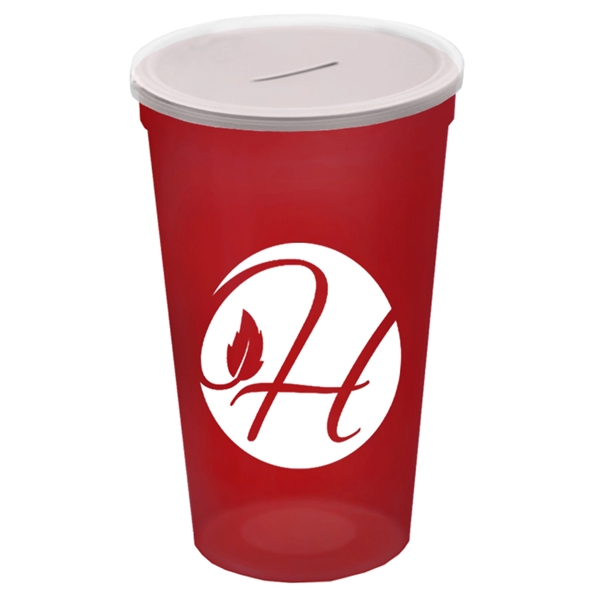22 Oz. Stadium Cup With Coin Slot Lid - Image 12