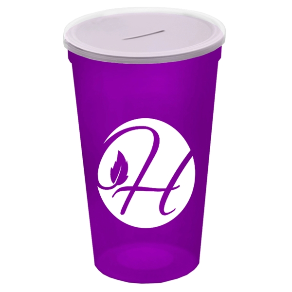 22 Oz. Stadium Cup With Coin Slot Lid - Image 13
