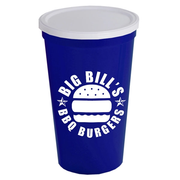 22 oz. Stadium Cup with No Hole Lid - Image 4