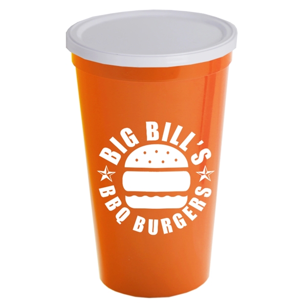22 oz. Stadium Cup with No Hole Lid - Image 5