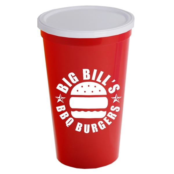 22 oz. Stadium Cup with No Hole Lid - Image 6