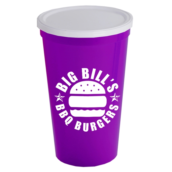 22 oz. Stadium Cup with No Hole Lid - Image 8
