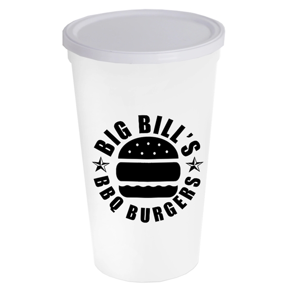 22 oz. Stadium Cup with No Hole Lid - Image 9