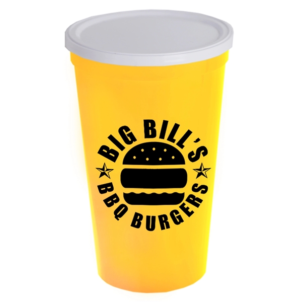 22 oz. Stadium Cup with No Hole Lid - Image 10