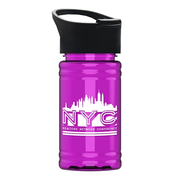 UpCycle - Mini 16 oz. rPet Sports Bottle With Pop-Up Sip Lid - Image 3