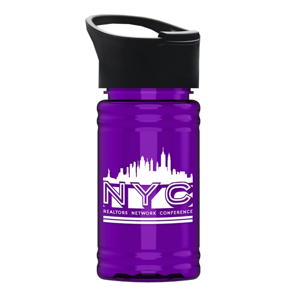 UpCycle - Mini 16 oz. rPet Sports Bottle With Pop-Up Sip Lid - Image 5