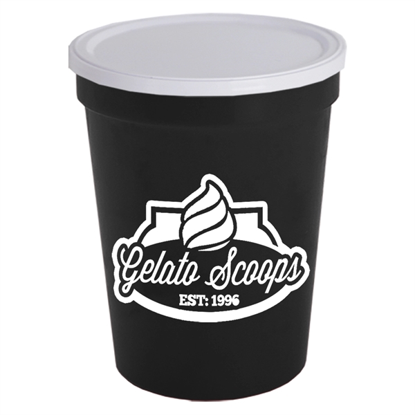 16 oz. Stadium Cup with No-Hole Lid - Image 1