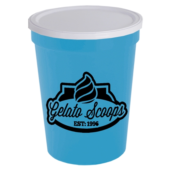 16 oz. Stadium Cup with No-Hole Lid - Image 3