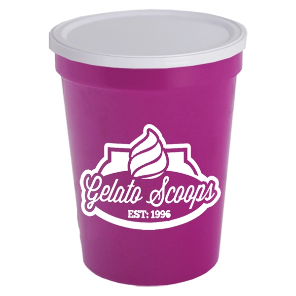 16 oz. Stadium Cup with No-Hole Lid - Image 4