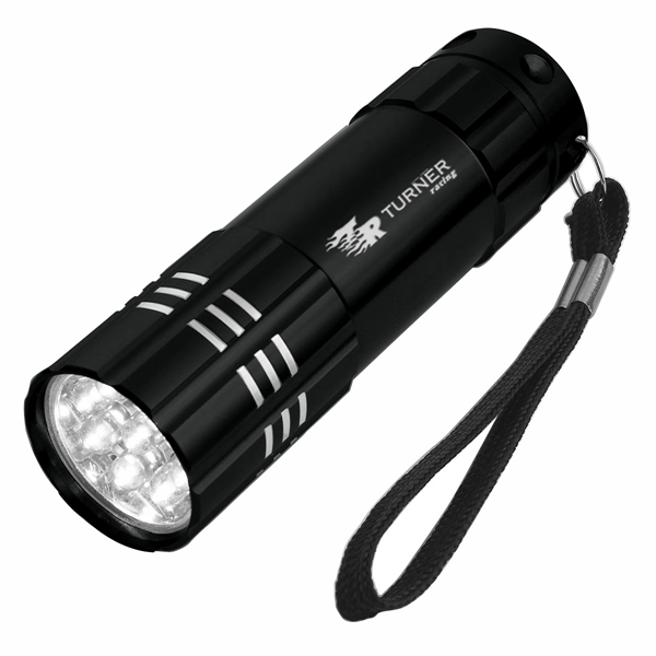 Aluminum LED Flashlight with Strap - Image 3